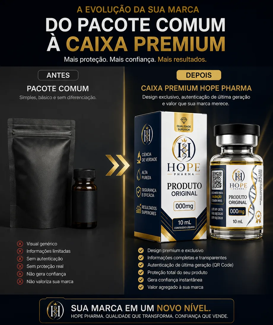 Transformação de apresentação da marca HOPE PHARMA